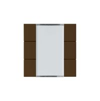 Frontset Hager kallysto 6×KNX systemlink/easylink braun