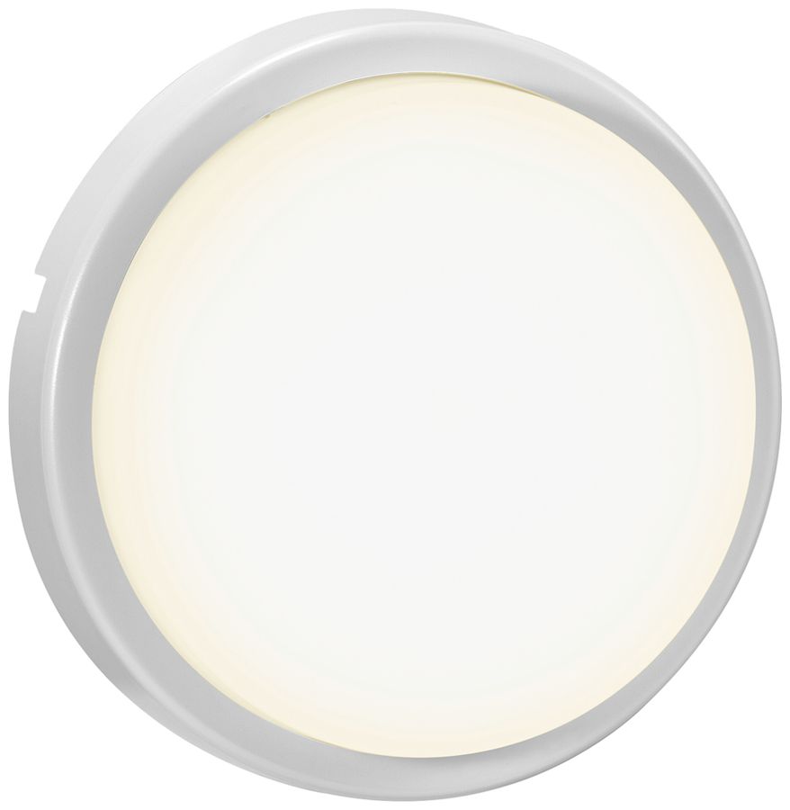 LED-Decken-/Wandleuc.Nordlux Cuba Bright Round 14W 1600lm 3000K IP54 Ø175mm ws
