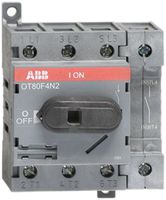 Lasttrennschalter ABB 80A/400V 4L, AC22A, 4. Pol rechts, hellgrau