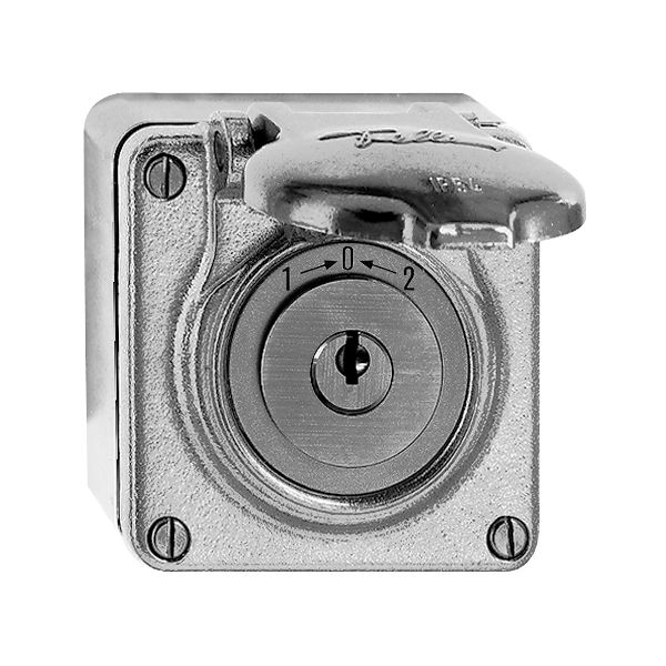 Contatto rot. bagn.1>0<2 Al, con serratura di sicurezza