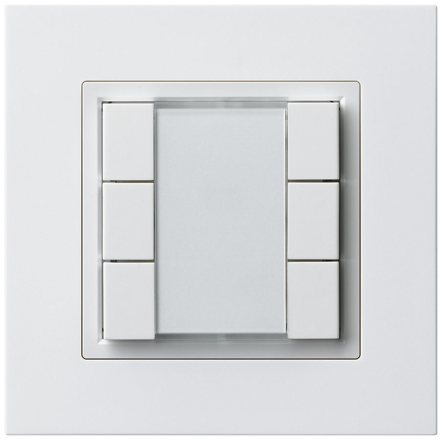 Poussoir multifonction AP kallysto.pro KNX RF 6× blanc