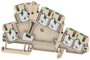 Borne de passage joignable WM S2T 2.5 6C 2.5mm² 3×2 DIN35 be