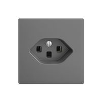 UP-Steckdose EDIZIOdue T23 16A dunkelgrau, mit Steckklemmen