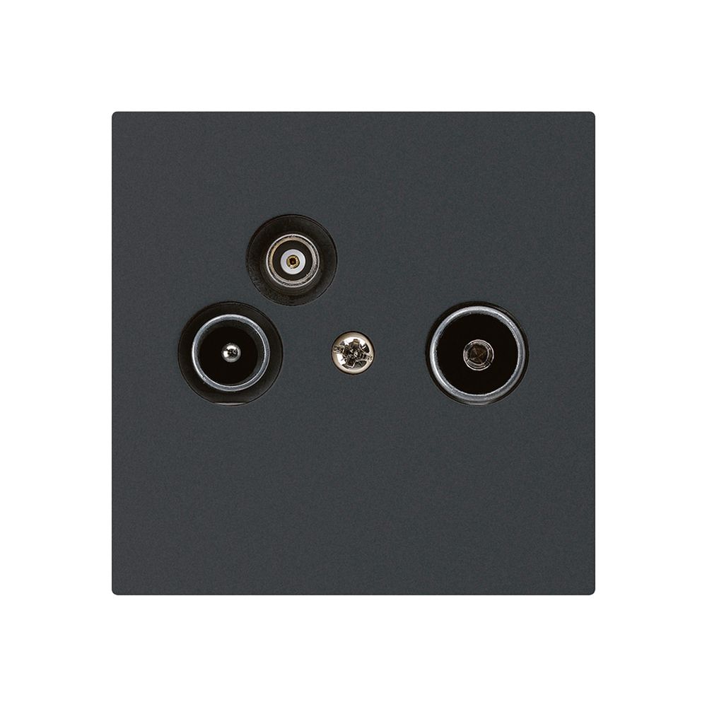 UP-Antennendose R/TV-Daten kallysto A 19dB schwarz