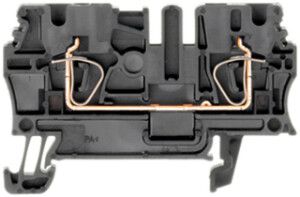 Durchgangs-Reihenklemme Weidmüller ZDU 2.5 SW Zugfeder 2.5mm² TS35 schwarz