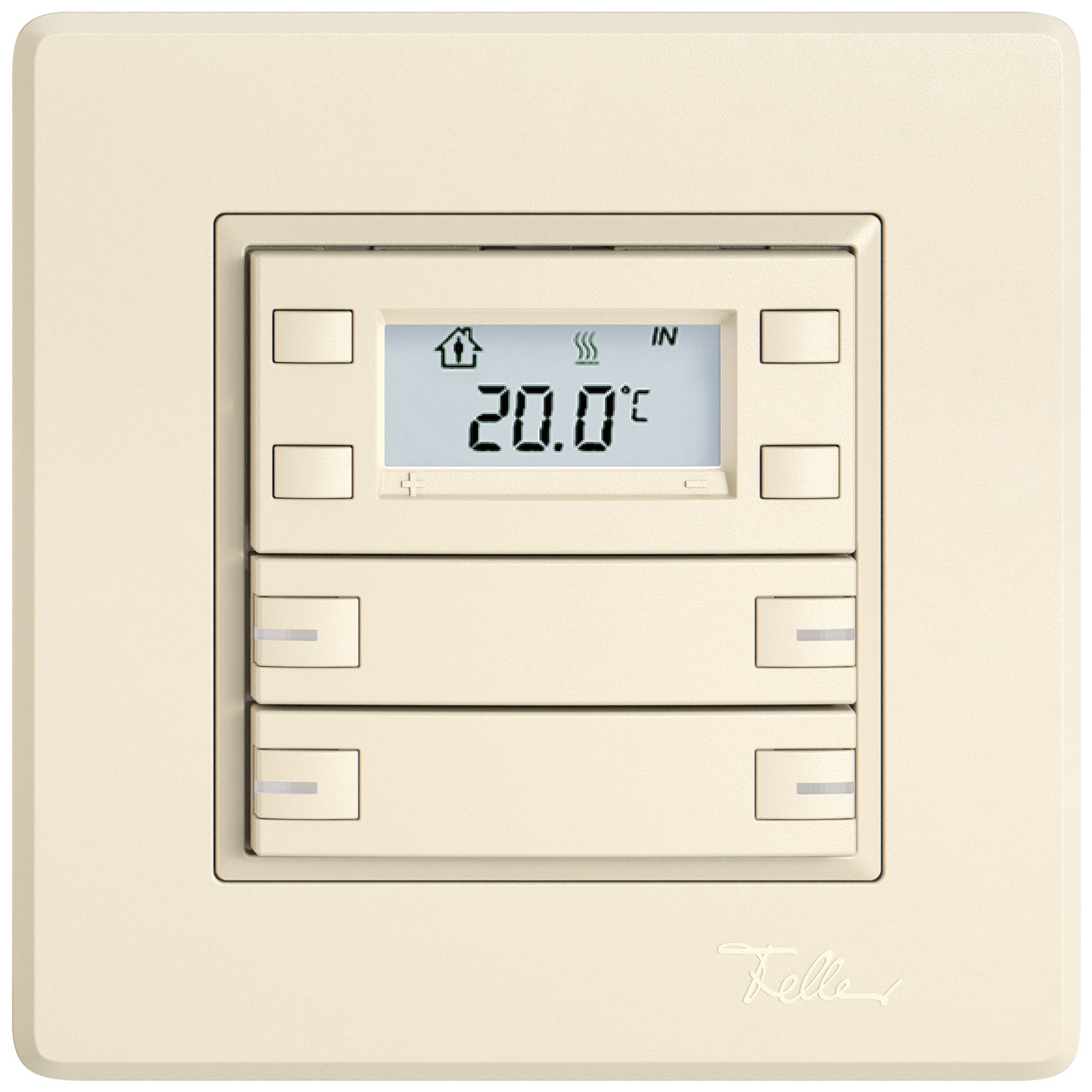 Poussoir RTH ENC EDIZIO.liv SNAPFIX® a.RGB-LED 4×touches comm.1T cr