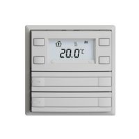 UP-RTH-Taster KNX 2-fach EDIZIOdue F hellgrau, mit Papier+LED RGB