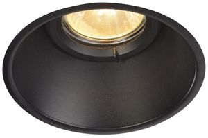 EB-Downlight SLV HORN-O, GU10 50W IP20 mattschwarz