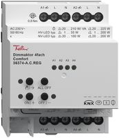 REG-Dimmaktor 4-fach Comfort, 6mA, Schaltleistung max.855W, 4TE