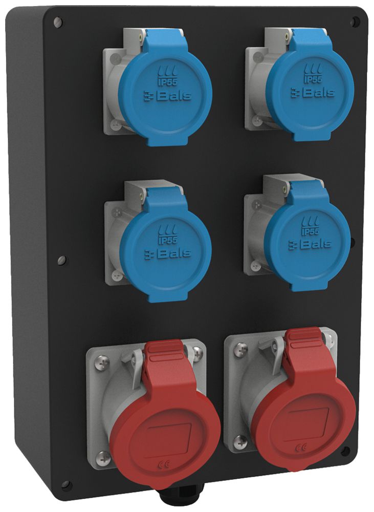 Stromverteiler EVGB 3010-23/16A 2×16A 4×T23 IP44