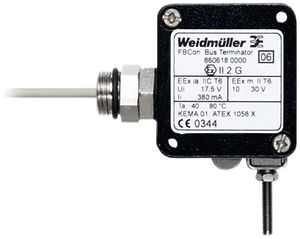 Standardverteiler Weidmüller Profibus ATEX FBCon Term.D Ex FM/PEAN IP66