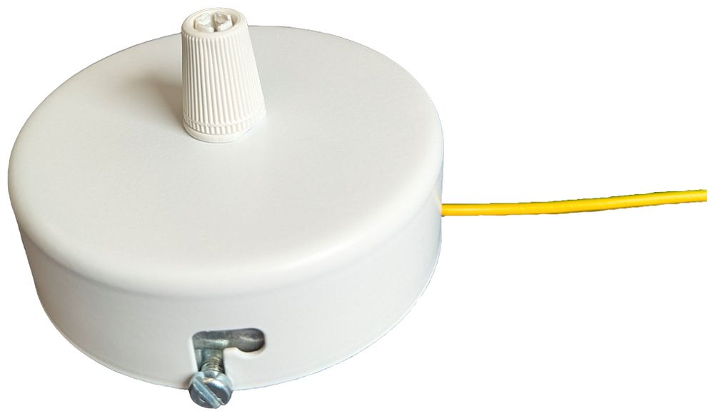 Rosone Elektrogros acciaio Ø100×24mm bianco