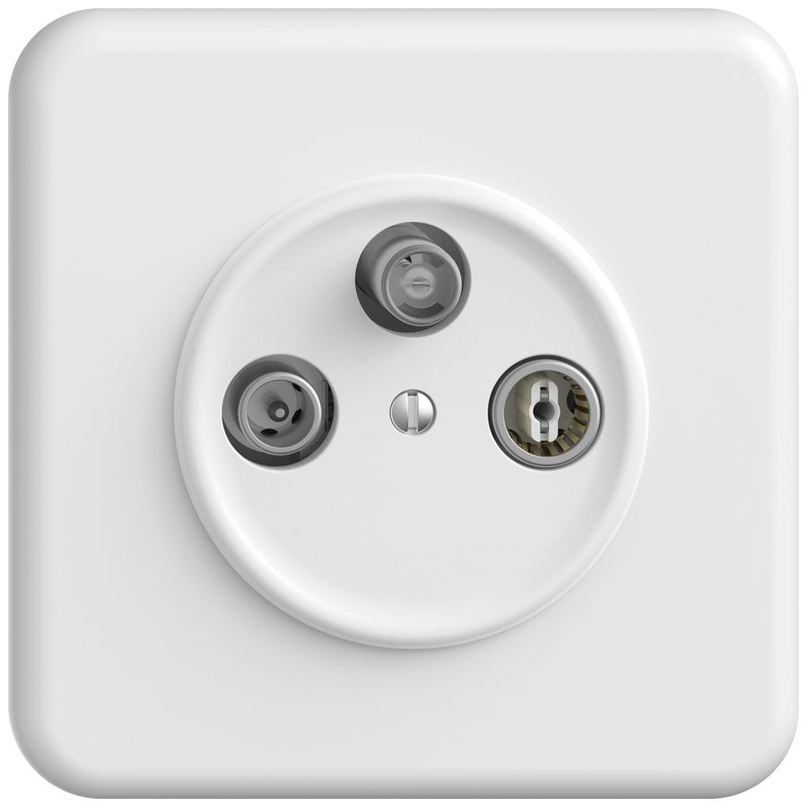 Prise antenne ENC TV-R-SAT STANDARDdue SNAPFIX® DB53 prise de dérivation bc