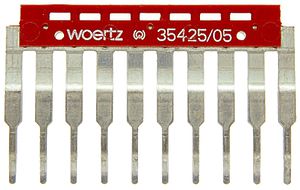 Ponti per pettine di giunzione Woertz 35425/05RO, 10L, per serie 35310/3, …