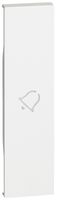 Tastenabdeckung Living Now 1 Modul beleuchtbar mit Symbol Glocke weiss