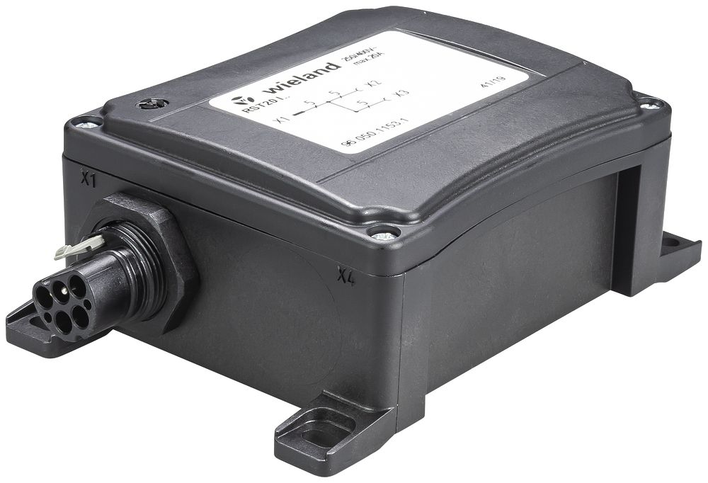 Verteilerbox Wieland 5L schwarz