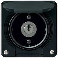 Interruttore a chiave robusto interruttore on/off 1 polo 16A 250V 86×86mm nero