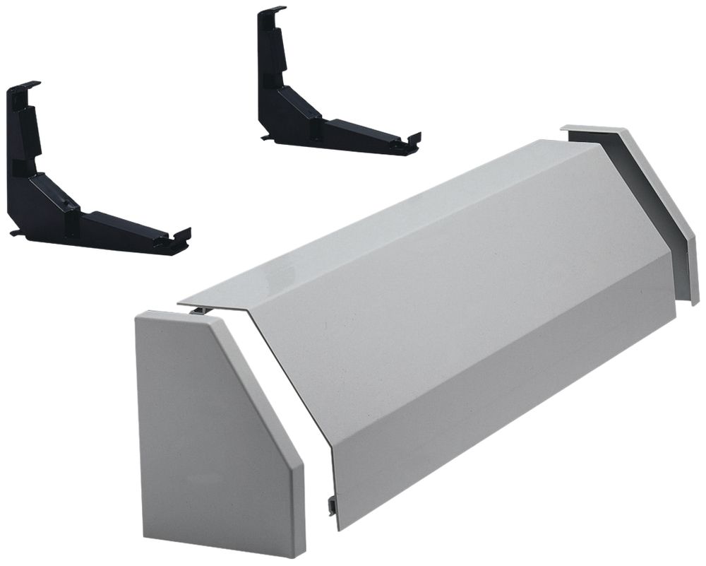 Canal de rangement Hager univers 2-part 550mm gris