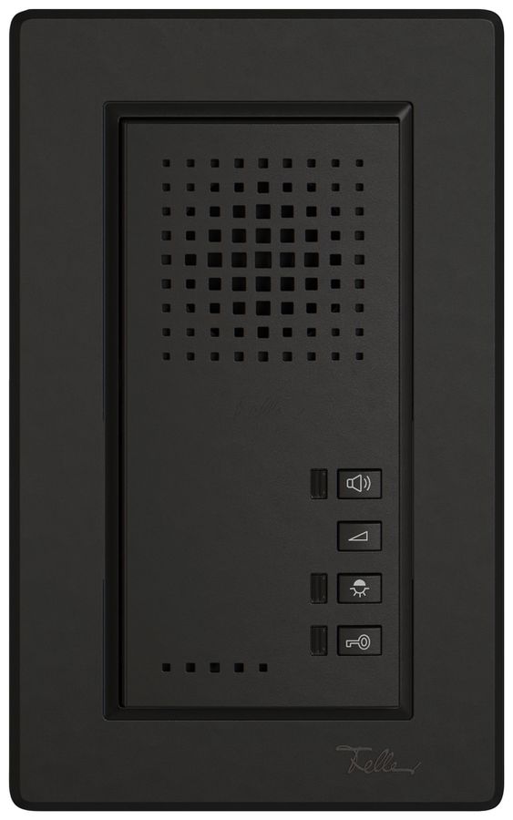 Poste mains-libres ENC EDIZIO.liv ouvre-porte fonctions commut.noir