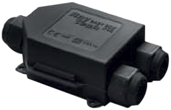 AP-Abzweigdose Raytech BABY BOX-N m.Gel 3×6mm² Ø8…18mm IP68 schwarz