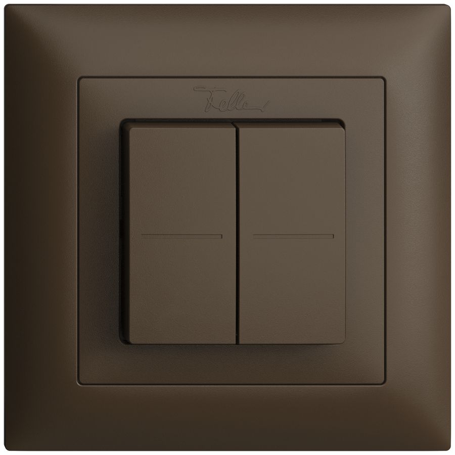 Funktaster EnOcean Feller EDIZIOdue FMI, 4K/2T, batterielos, coffee