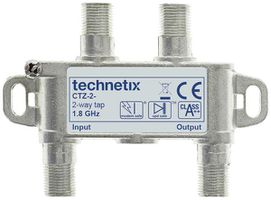 Abzweiger Technetix CTZ-2-12 F-Connector 2×Abzweig 12dB 1×Ausgang 12…1825MHz