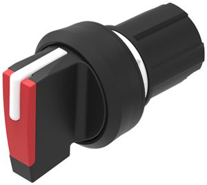 EB-Drehschalter EAO45 0-rast. rot, Ring schwarz