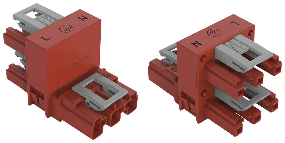 Distributore H WINSTA MIDI 770 3L 1 spina/2 prese, nero