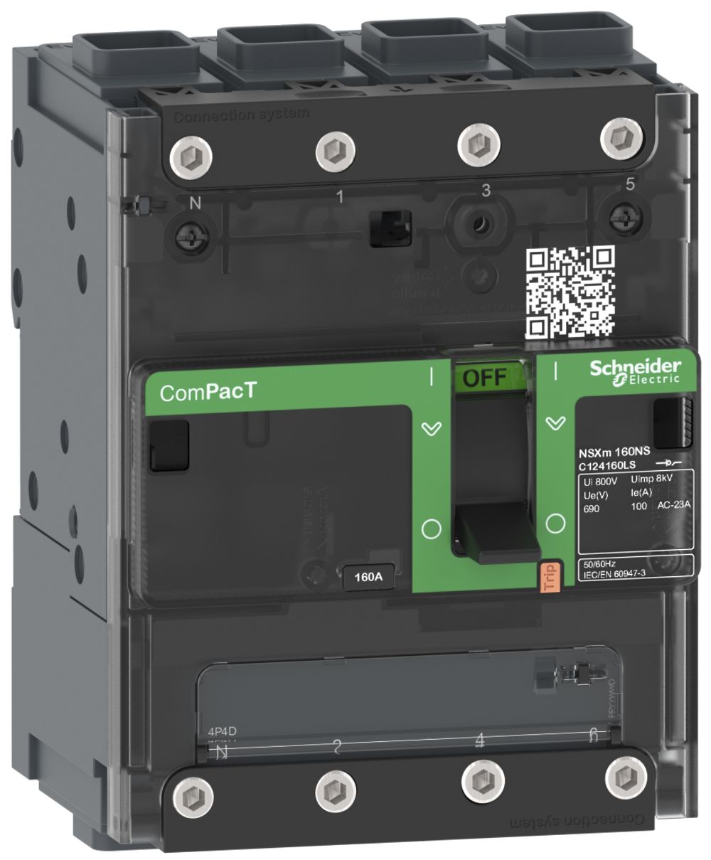 Sectionneur de charge ComPacT NSXm50NA, 4P 50A/690V, EL