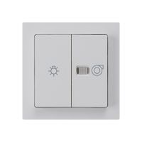 Frontset kallysto hellgrau 60×60mm mit Symbol Licht+Ventilation