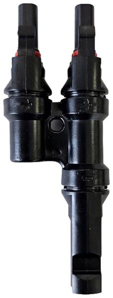 PV-Y-Buchse ELBRO MC4 2×Buchse 1×Stecker schwarz