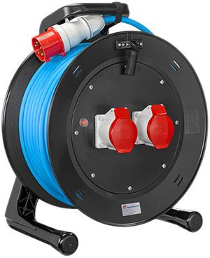 Enrouleur de câble Demelectric GT450 33m 5×4mm² 2×T76, EPR-PUR