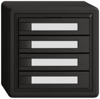 AP-Universaltaster EDIZIO.liv UNI SNAPFIX® o.LED 4× 1-Tbed.Pap.sz