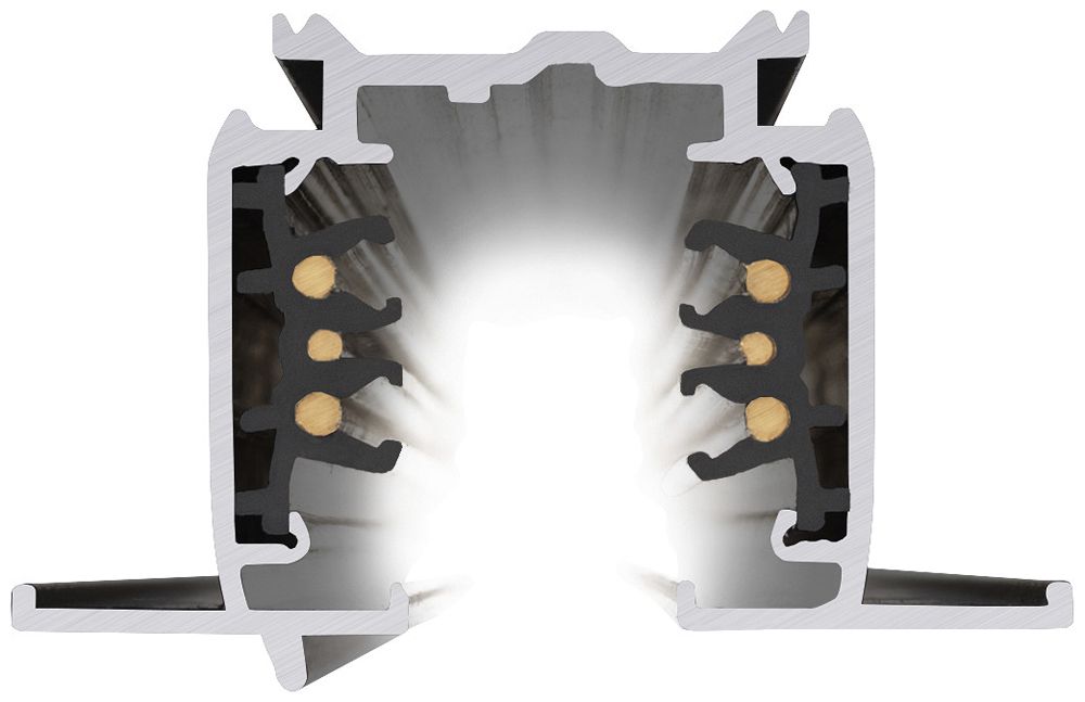 EB-Stromschiene SLV S-TRACK DALI 3-phasig 230V Aluminium 2000mm schwarz