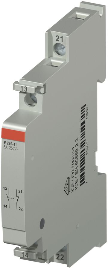 Module de contact auxiliaire ABB E299-11, pour E290/E297, 1F+1O 5A/250VAC