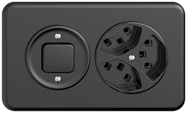 Combinazione INC STANDARDdue 3/1L +3×T23 nero