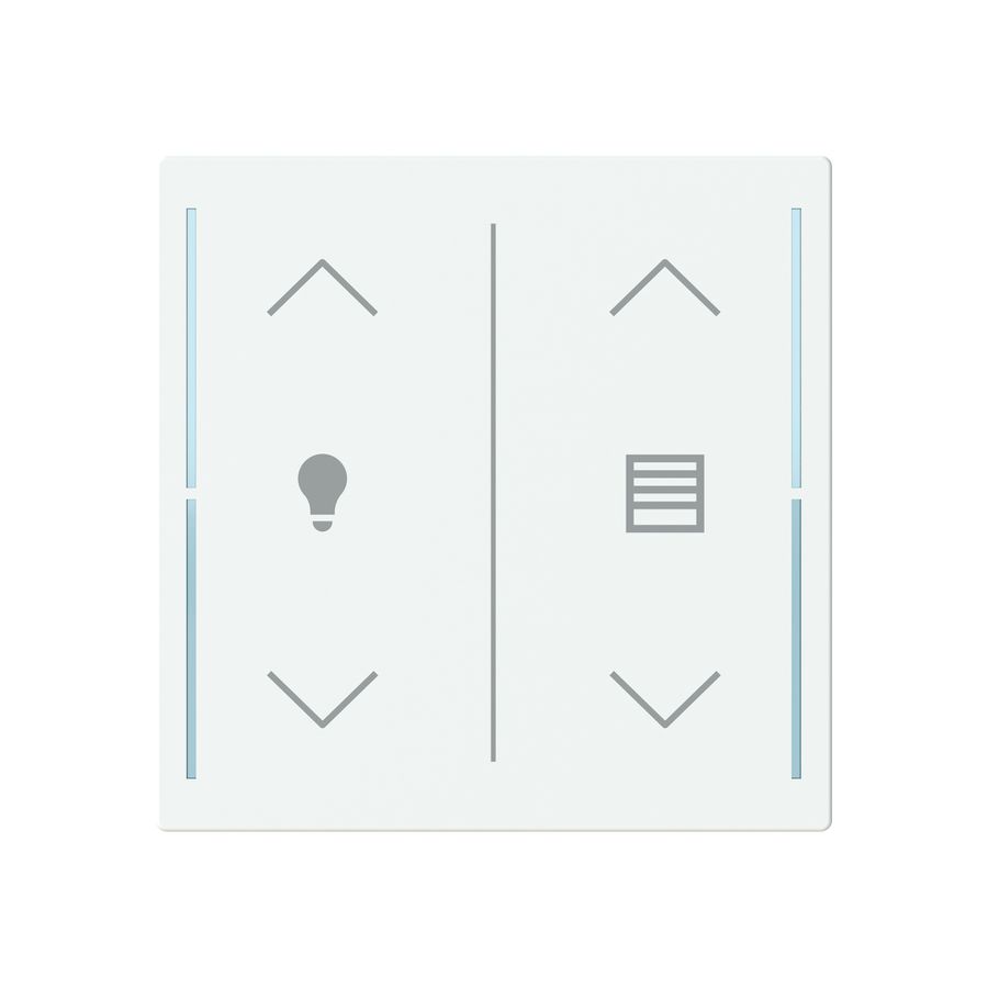 Copertura di pulsante ABB SIDUS touch 2-volte "bilico-var./per." bianco