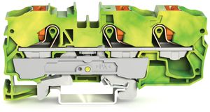 Borne de protection WAGO TOPJOB-S 10mm² 3L vert/jaune série 2210