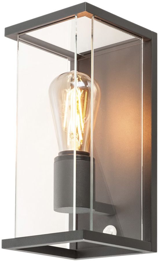 Wandleuchte SLV QUADRULO SENSOR WL 15W IP44 290×140×160mm anthrazit