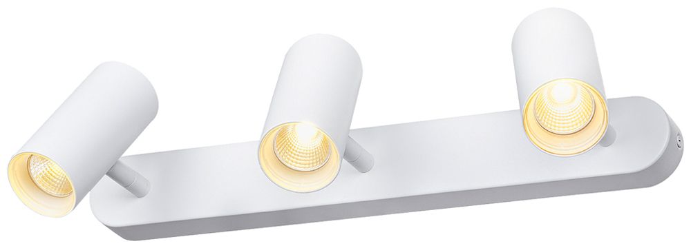 Spot LED SLV NOBLO 19W 2360lm 930 VAR 400×105×127mm blanc 3×Spot