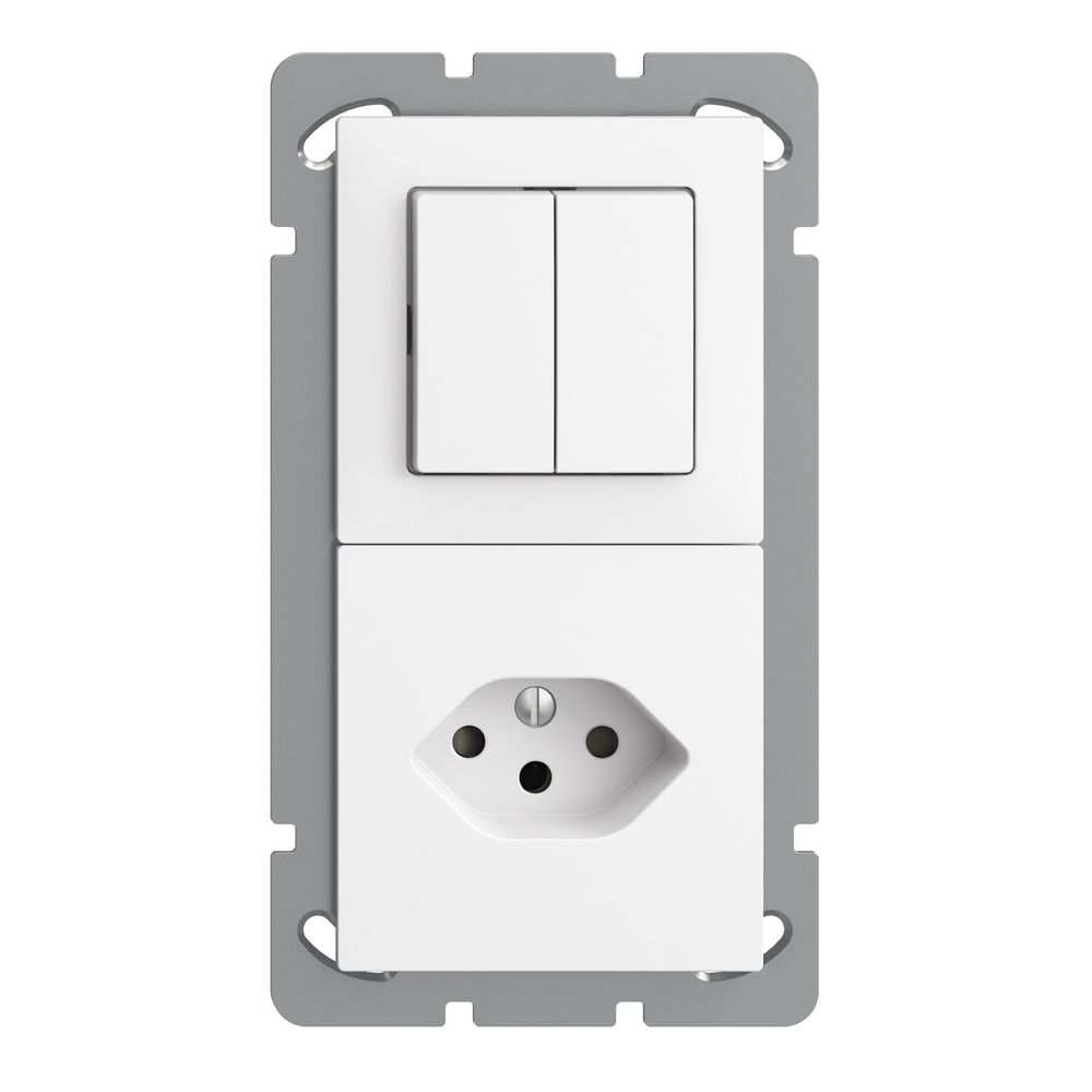 UP-Kombination EDIZIOdue 2×1 3+3 +T13 weiss