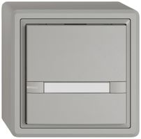 AP-Universaltaster EDIZIO.liv UNI SNAPFIX® 12…48V m.LED blau 1× 2-Tbed.Pap.hgu