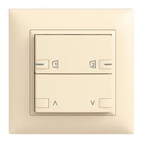 UP-Frontset EDIZIOdue zeptrionAIR Motor 1K S1/S2 mit LED vanille