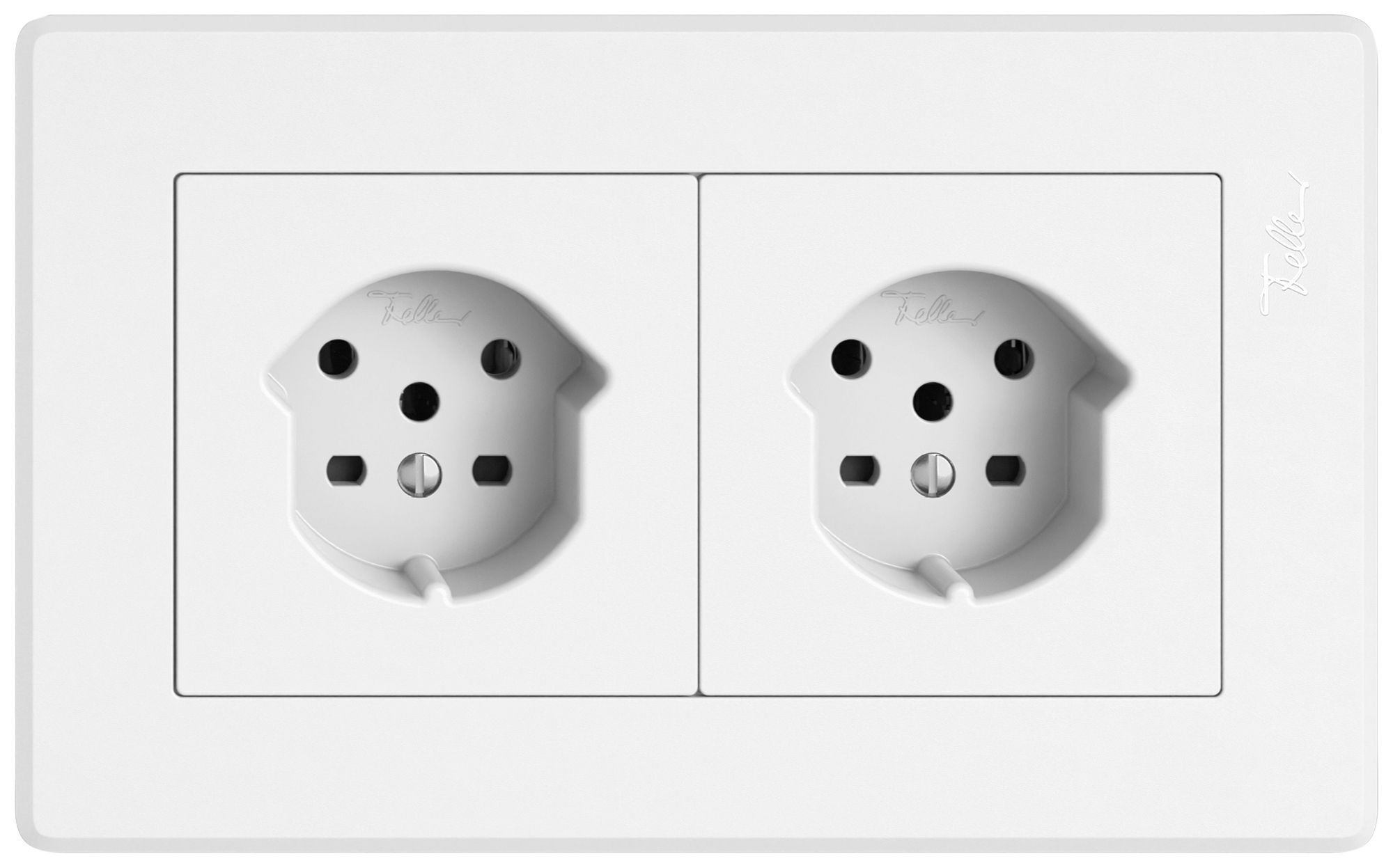 Combinaison ENC EDIZIO.liv SNAPFIX® 1×2 96×156mm 1×T15+1×T15 blanc