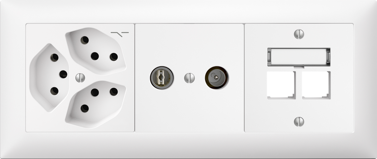 Combinaison ENC Edue 1×3, 3xT13 1s + Prise 11dB + S-One 2xRJ45 bc