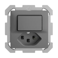 UP-Kombination 3/1L+T23 16A EDIZIOdue dunkelgrau