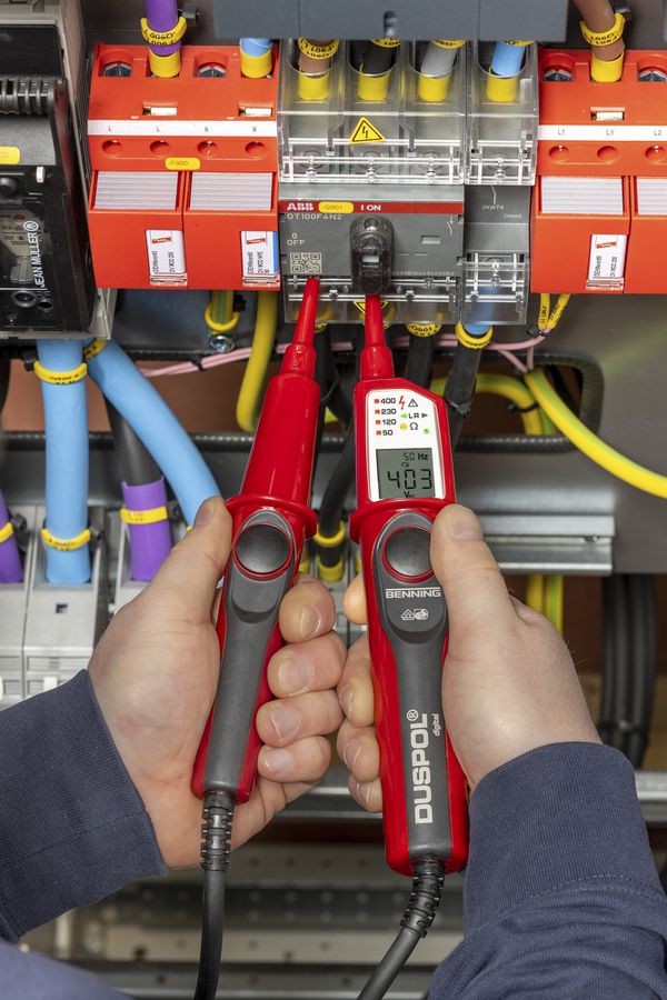 Spannungsprüfer-Set Benning 1000VAC/1200VDC Cat IV 600V/Cat III 1000V IP65