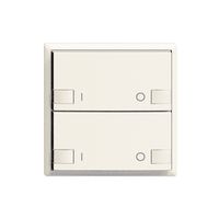 Frontset ON-OFF 2K/2T ZEP 60×60mm weiss