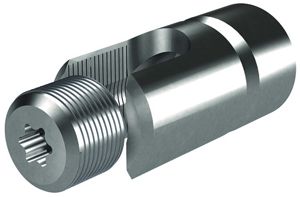 Leitungshalter Flury AV 20, Cu vernickelt für Draht, Leiter Ø6…10mm