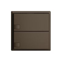 Poussoir KNX RGB EDUE, 250mW, s.LED, 2×poussoir, comm.1×touche, cof